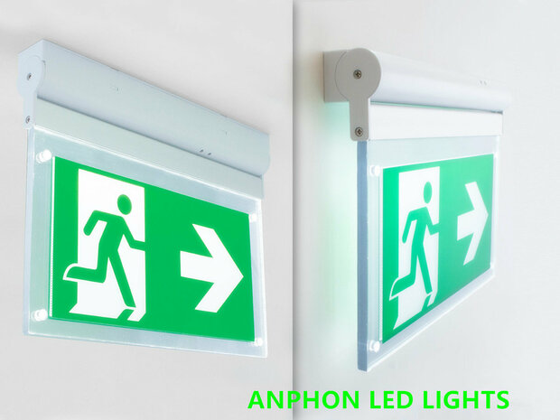 AT-autotest rotatable LED emergency lighting 2W surface-mounted