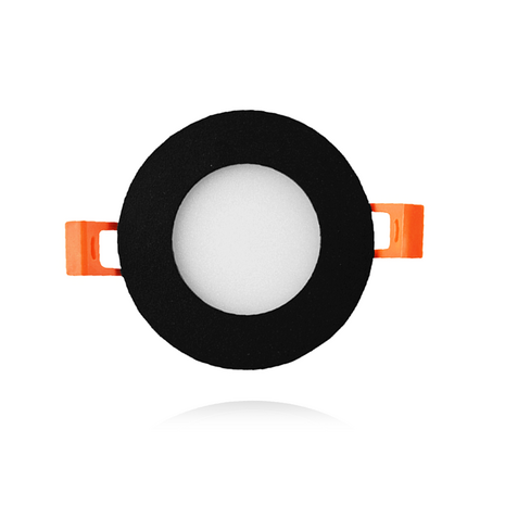 3W LED DOWNLIGHT SLIM ROUND Ø75 BLACK 3000K