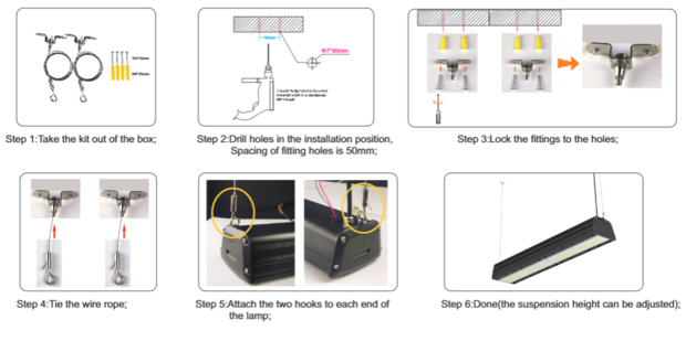 LED HIGH BAY LINEAR LICHT 100W 6000K/Tageslicht