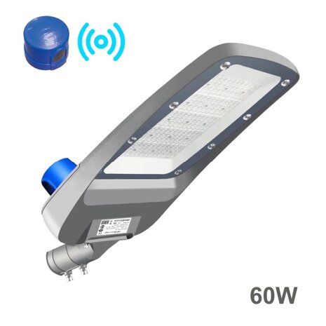 LED Straatlamp ProfLumi - Photocell Sensor - 60 Watt - 3000K - IP66 - IK10 - OSRAM Driver