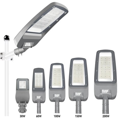 LED Straatlamp ProfLumi - Photocell Sensor - 60 Watt - 3000K - IP66 - IK10 - OSRAM Driver