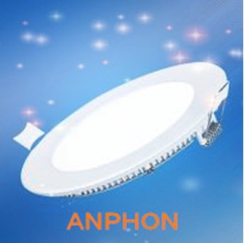 6W LED downlight inbouwpaneel rond ∅120mm 2800k/warmwit