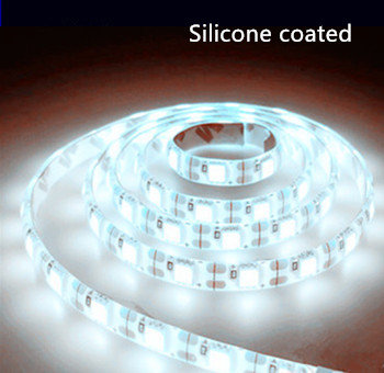 LED-STREIFEN Silizium 12 V SMD 2835 60 LEDs / m 4500 K / Neutralweiß 5-Meter-Rolle * PROFESSIONELL