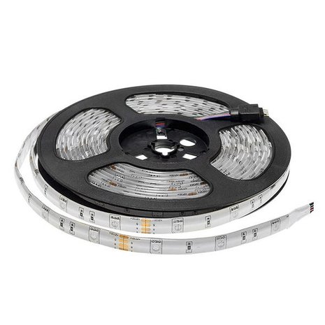 Silicone LED strip 24v  SMD 5050 60 LEDs/m 2700k/warmwit 5 meter rol  