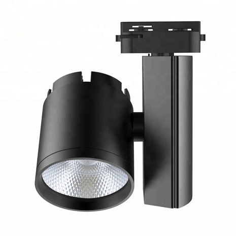 Spot sur rail LED 3 phases 30w Série D 4000k / Blanc neutre * Pilote Philips * Noir