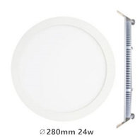 LED downlight recessed panel round Excellence 24w 4000k / Neutral white incl. 1,5m power cord LED downlight recessed panel round Excellence 24w 4000k / Neutral white incl. 1,5m power cord