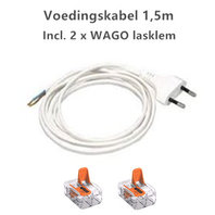 Aansluitsnoer Euro stekker 1,50meter met WAGO lasklem