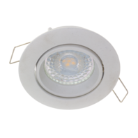 LED Spot Armatuur NAIAD Kantelbaar Wit IP22 Aluminium - incl. GU10 fitting LED Spot Armatuur NAIAD Kantelbaar Wit IP22 Aluminium - incl. GU10 fitting