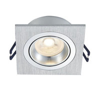 LED Spot Armatuur PASIPHAE kantelbaar Zilver IP22 Aluminium - incl. GU10 fitting – vierkant LED Spot Armatuur PASIPHAE kantelbaar Zilver IP22 Aluminium - incl. GU10 fitting – vierkant