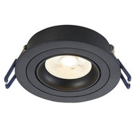 LED Spot Armatuur METIS kantelbaar Zwart IP22 Aluminium - incl. GU10 fitting LED Spot Armatuur METIS kantelbaar Zwart IP22 Aluminium - incl. GU10 fitting