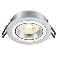 LED Spot Armatuur METIS kantelbaar Zilver IP22 Aluminium - incl. GU10 fitting LED Spot Armatuur METIS kantelbaar Zilver IP22 Aluminium - incl. GU10 fitting