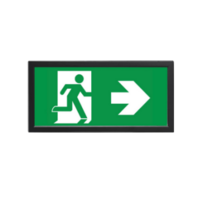 Black AT-autotest escape led noodverlichting 3W IP20