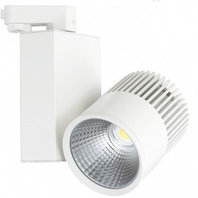 Basic 3 FASE LED RAILSPOT 30w WHITE BODY 3000k/warmwit Basic 3 FASE LED RAILSPOT 30w WHITE BODY 3000k/warmwit